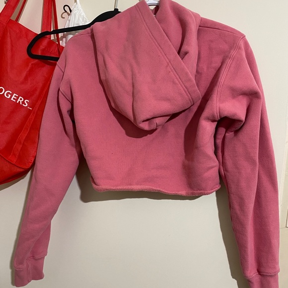 TNA XS PINK CROPPED HOODIE - Picture 2 of 3